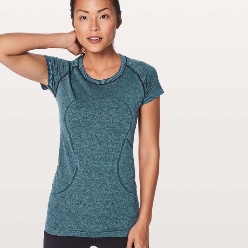 Lululemon desert teal/ black swiftly